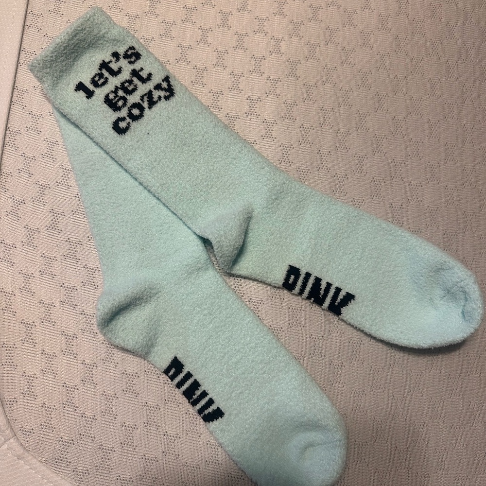 VS Pink fuzzy socks